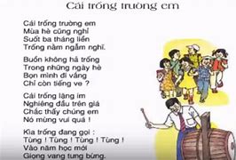 Hình Ảnh Bài Thơ Cái Trống Trường Em